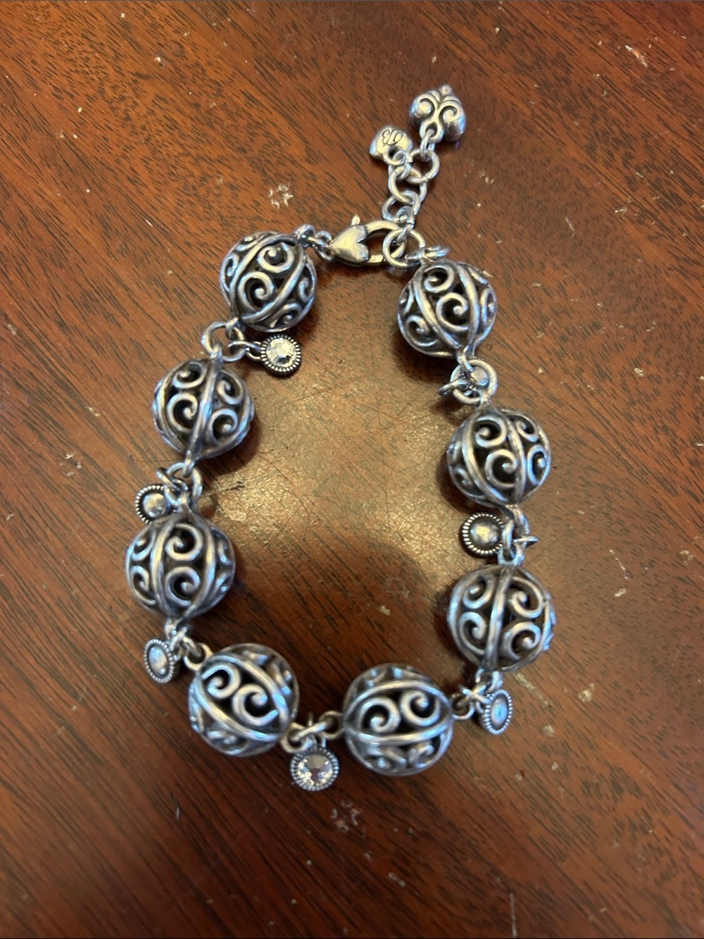 Brighton Bali bead ball bracelet EUC